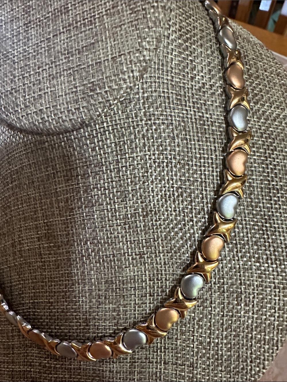 Tricolored Women's Stainless Steal Necklace